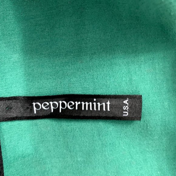 Emerald Green Dress With Half Lace Bodice - Picture 8 of 8